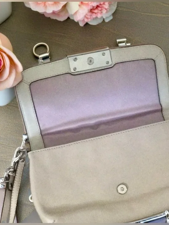 COACH Kristin Ivory Snake Trim Mini Bag - Picture 7 of 8